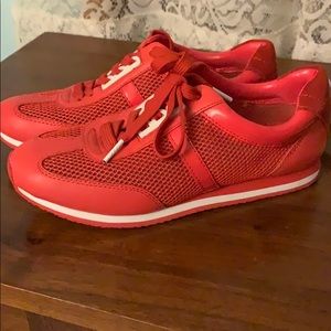MK coral sneakers